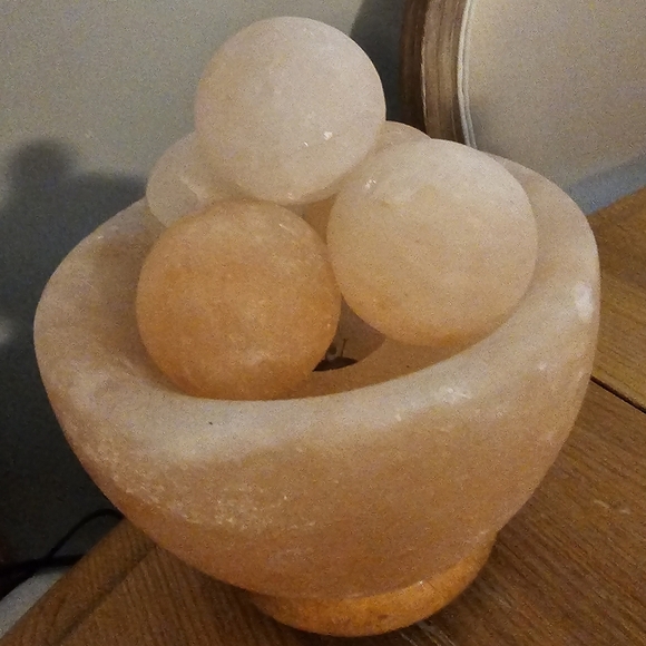 Salt lamp with 5 balls massage light pink - Picture 9 of 9